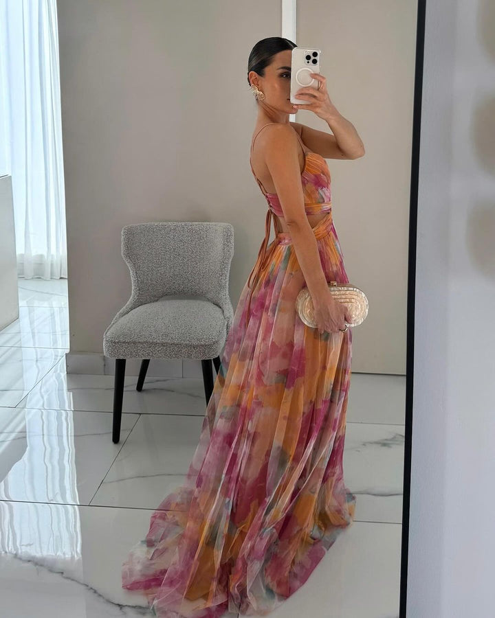 Gisèle | Robe Maxi Fleurie Enchanteresse