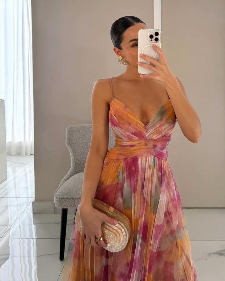 Gisèle | Robe Maxi Fleurie Enchanteresse