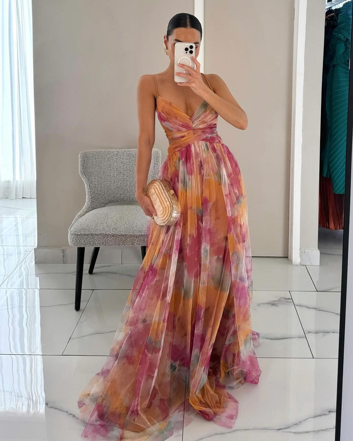 Gisèle | Robe Maxi Fleurie Enchanteresse
