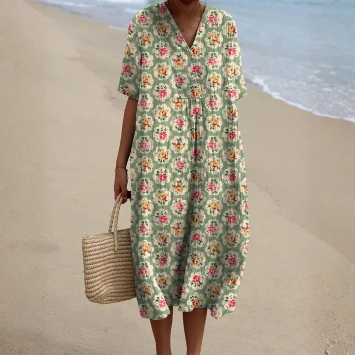 Eabha - Floral Cotton Dress