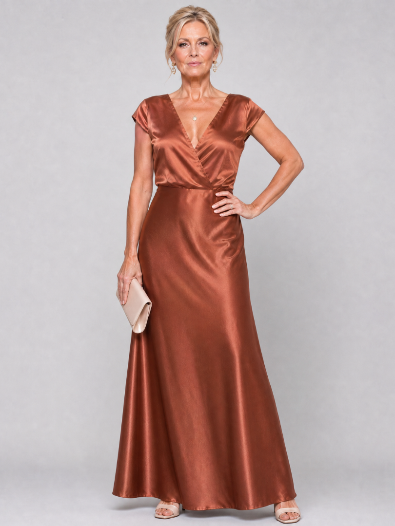 Lola | Robe Maxi Col en V