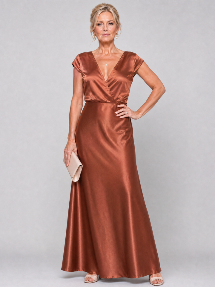 Lola | Robe Maxi Col en V
