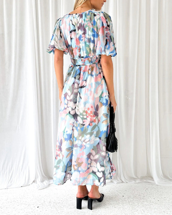 Colette | Robe Féminine à Motif Fleuri