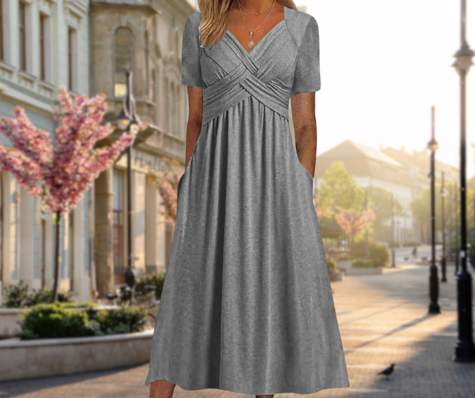 Henriette | Robe Midi Croisée