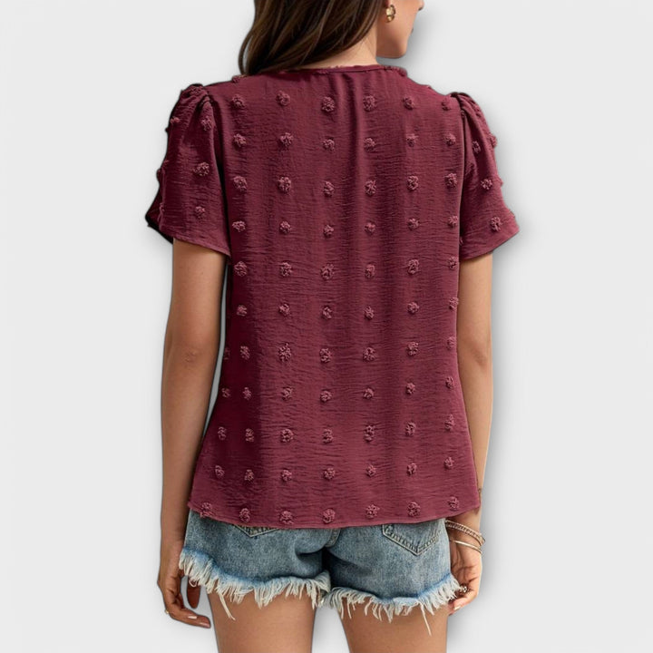Dervla - Swiss Dot Blouse