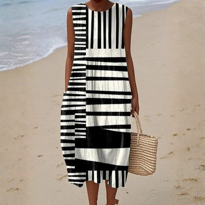 Dervla - Graphic Cotton Dress