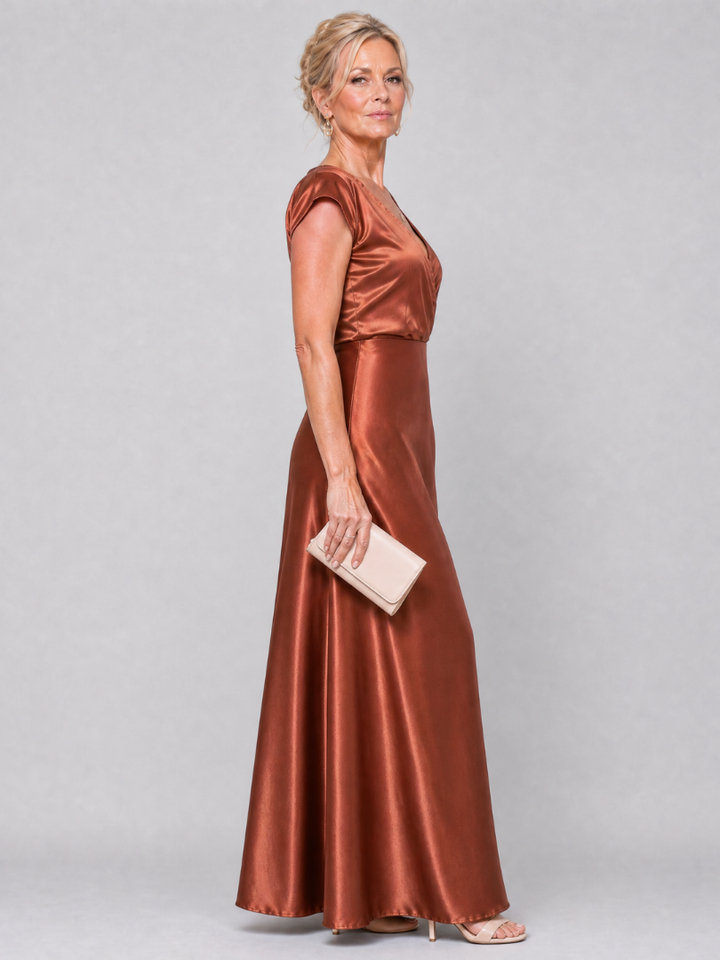 Lola | Robe Maxi Col en V