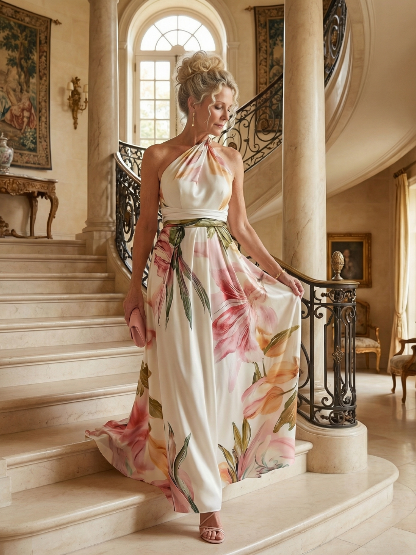 Liliane | Robe Maxi Botanique