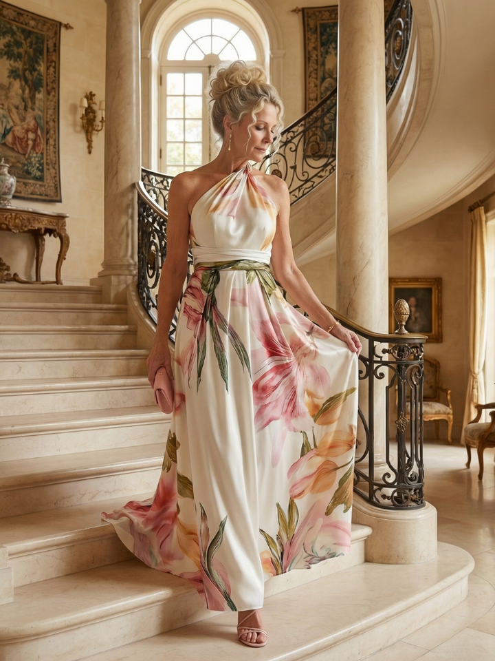 Liliane | Robe Maxi Botanique