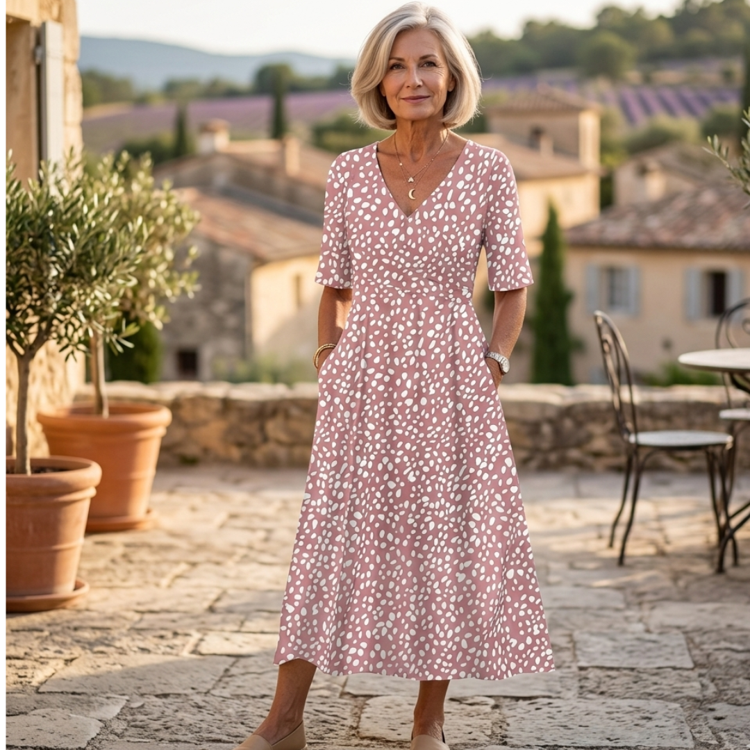 Lola | Robe Midi à Pois