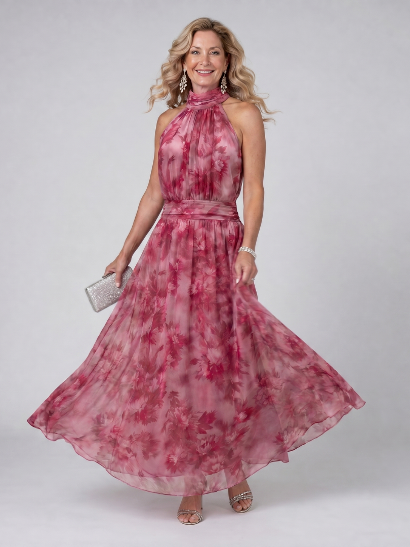 Romane | Robe Maxi en Mousseline Fleurie