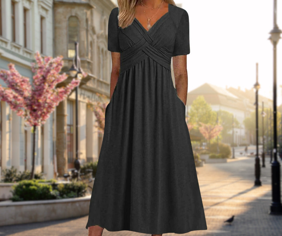 Henriette | Robe Midi Croisée