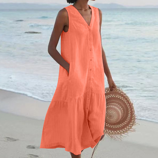 Dervla - V-Neck Summer Dress