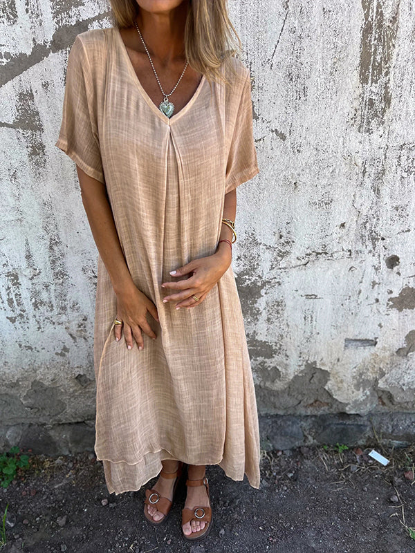 Charlotte | Robe Maxi Col en V