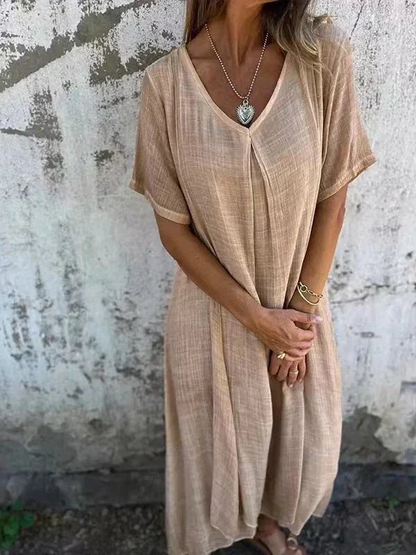 Charlotte | Robe Maxi Col en V