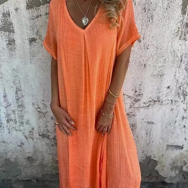 Charlotte | Robe Maxi Col en V