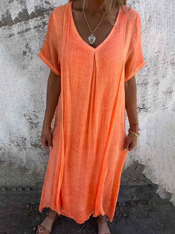 Charlotte | Robe Maxi Col en V