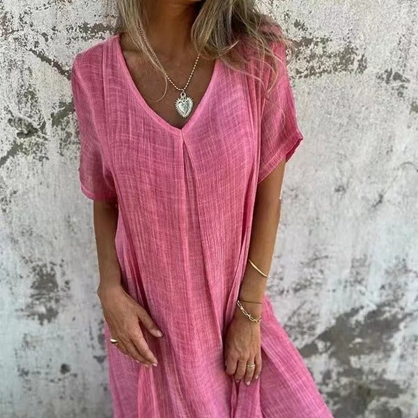 Charlotte | Robe Maxi Col en V