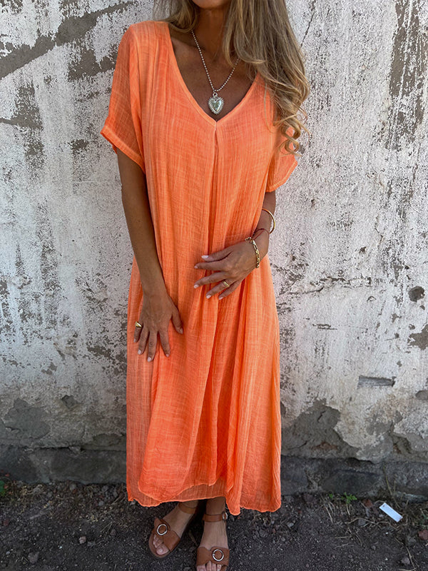 Charlotte | Robe Maxi Col en V