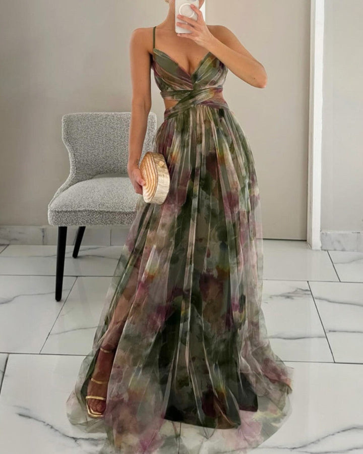 Gisèle | Robe Maxi Fleurie Enchanteresse