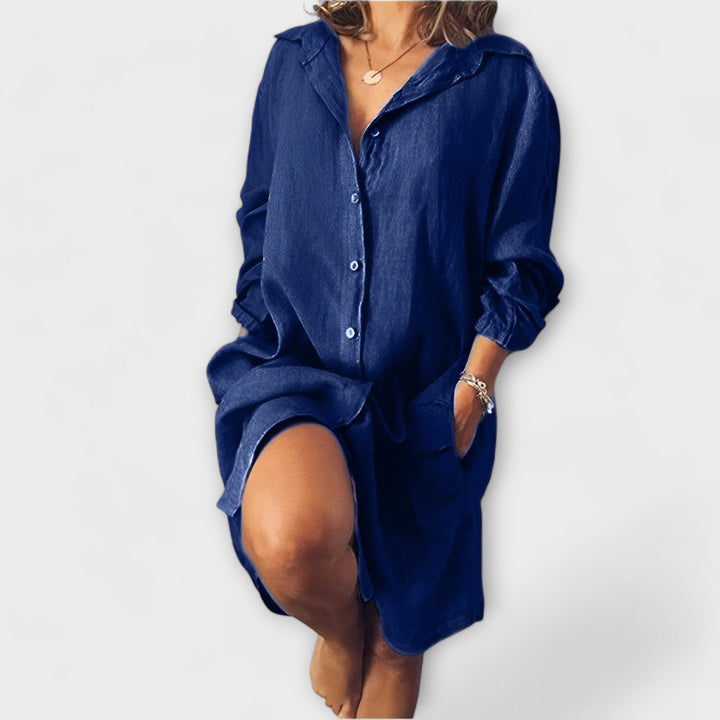 Eabha - Casual Linen Blouse