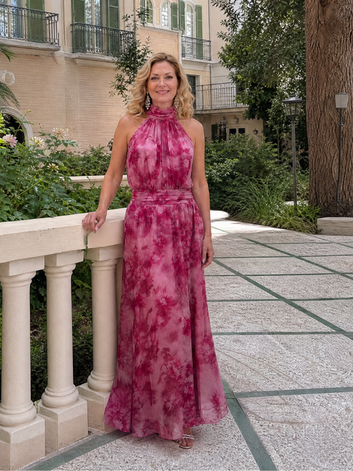 Romane | Robe Maxi en Mousseline Fleurie