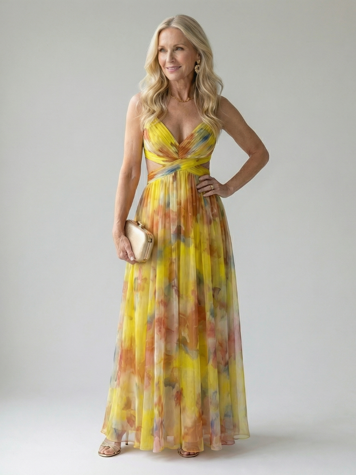 Yolande | Robe Maxi Fleurie