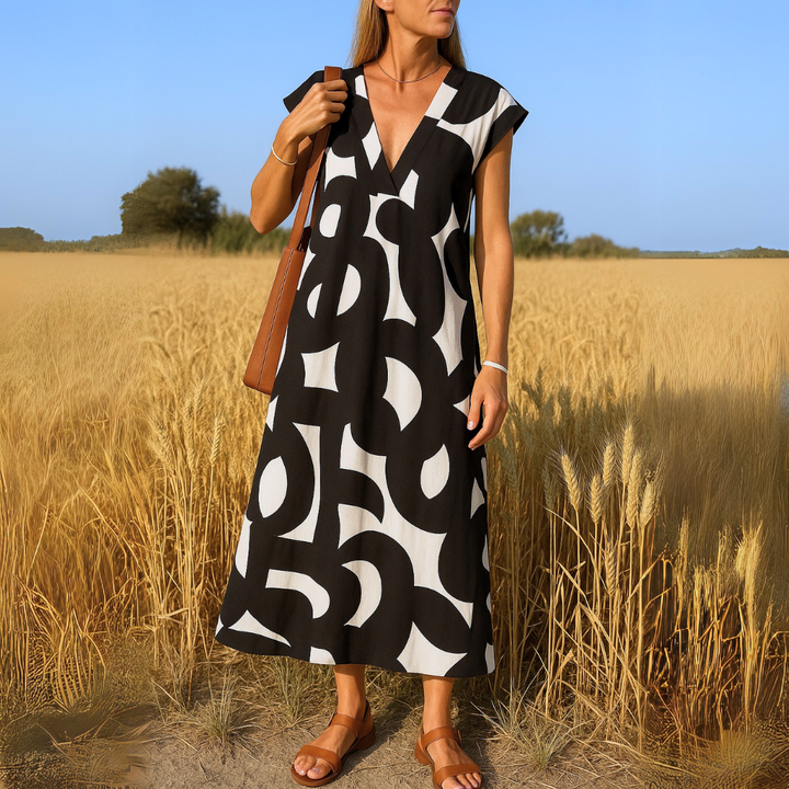 Eithne - V-Neck Flowing Dress
