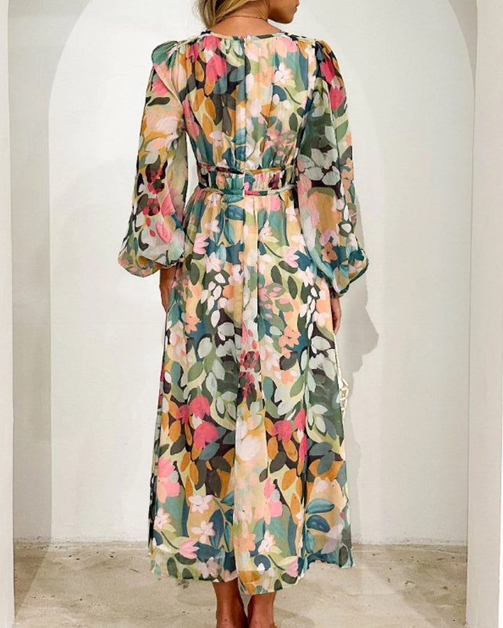 Colette | Robe Féminine à Motif Fleuri