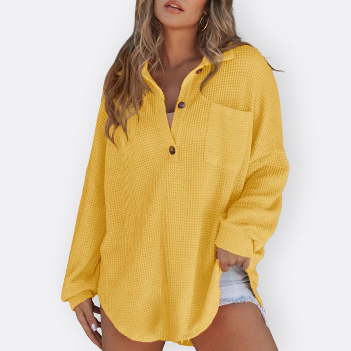 Gráinne - V-Neck Tunic Blouse