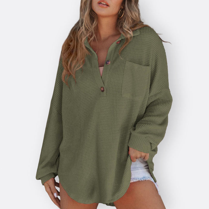 Gráinne - V-Neck Tunic Blouse