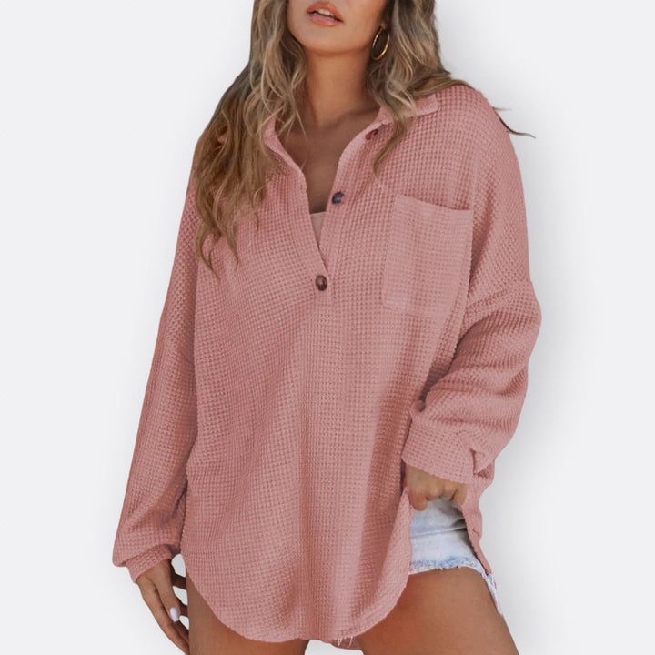 Gráinne - V-Neck Tunic Blouse