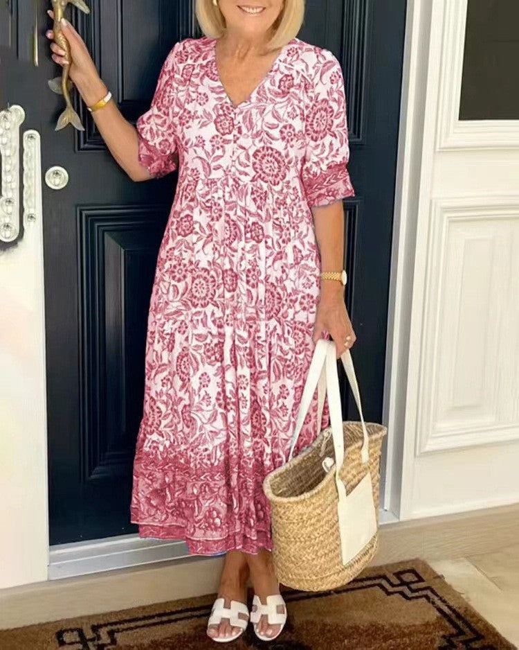 Joëlle | Robe Maxi Fleurie