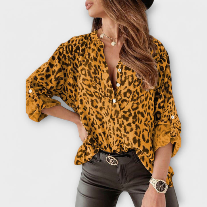 Eithne - Leopard Print Blouse