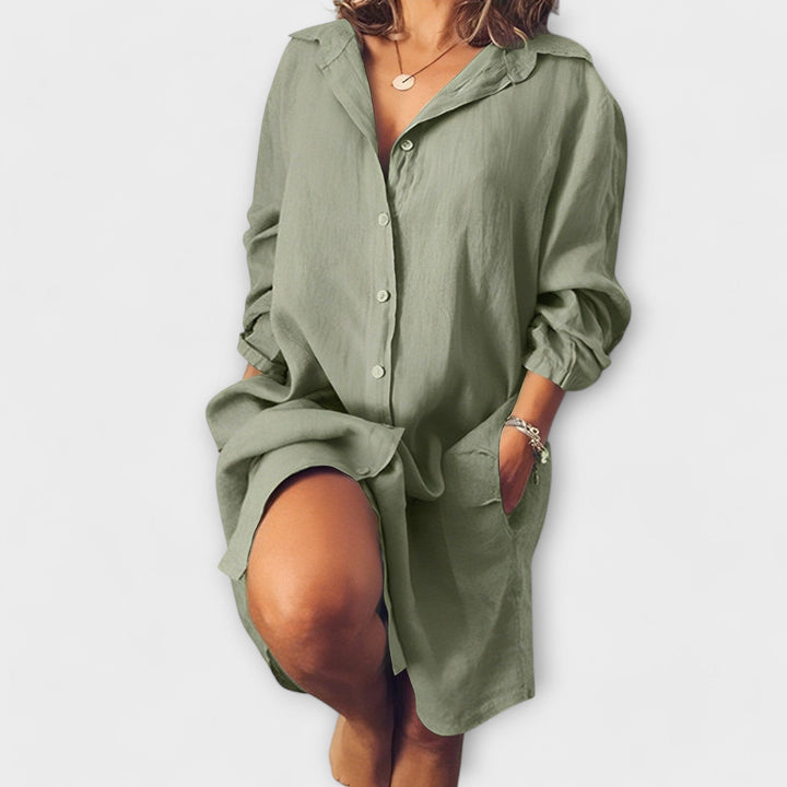 Eabha - Casual Linen Blouse