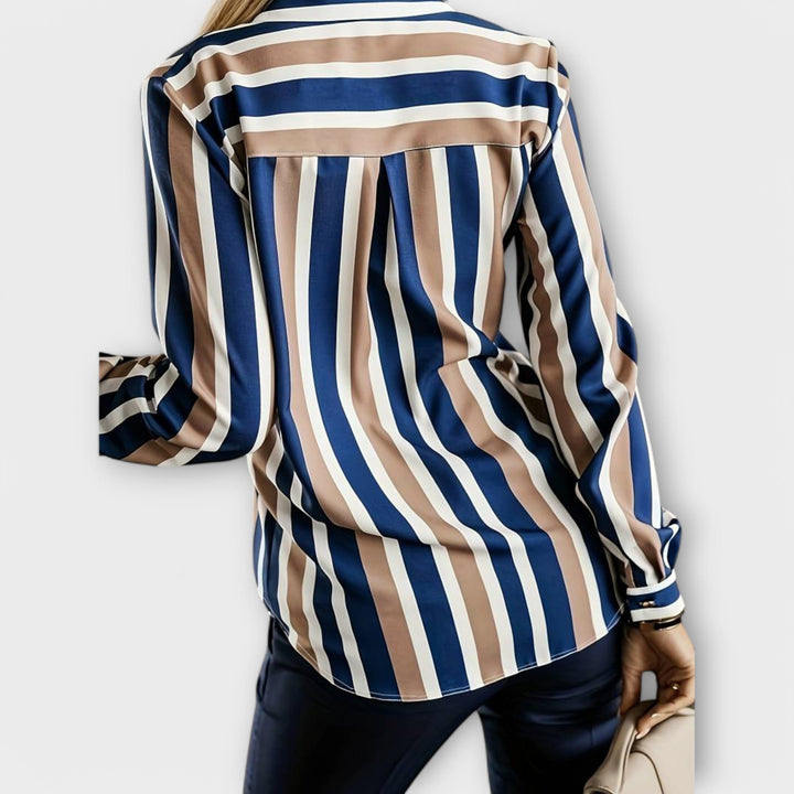 Eimear - Striped Casual Blouse