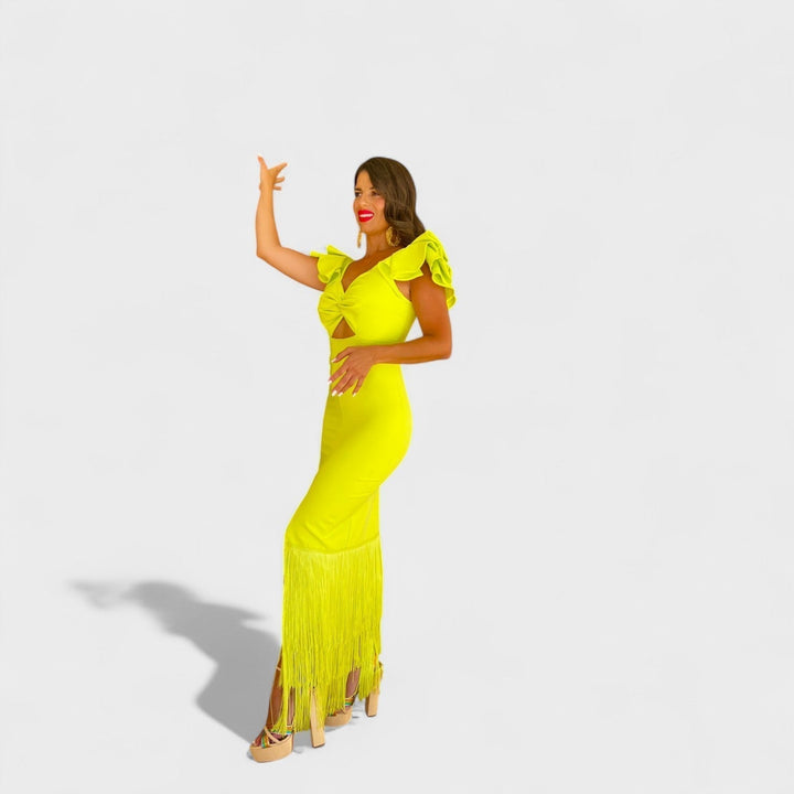 Eabha - Neon Flamenco Dress