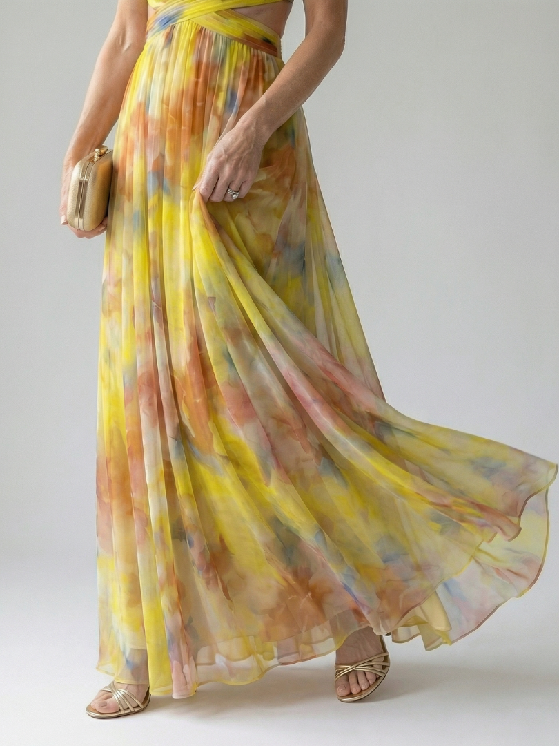 Yolande | Robe Maxi Fleurie