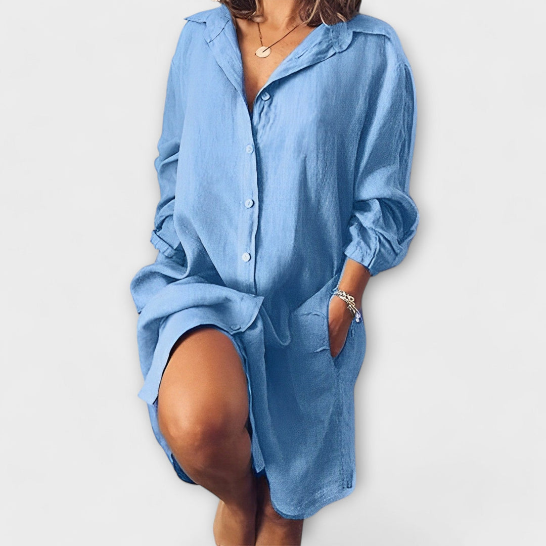 Eabha - Casual Linen Blouse