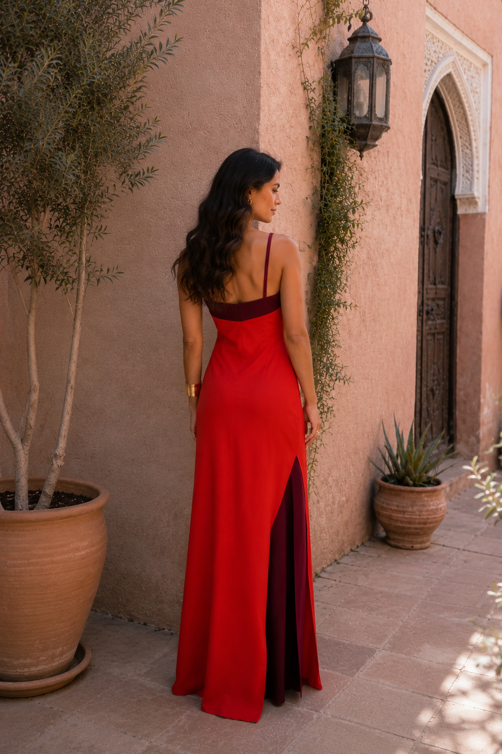 Gaëlle | Robe Longue Halter avec Fente