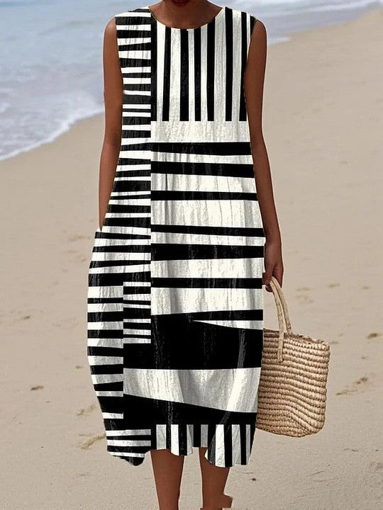 Dervla - Graphic Cotton Dress