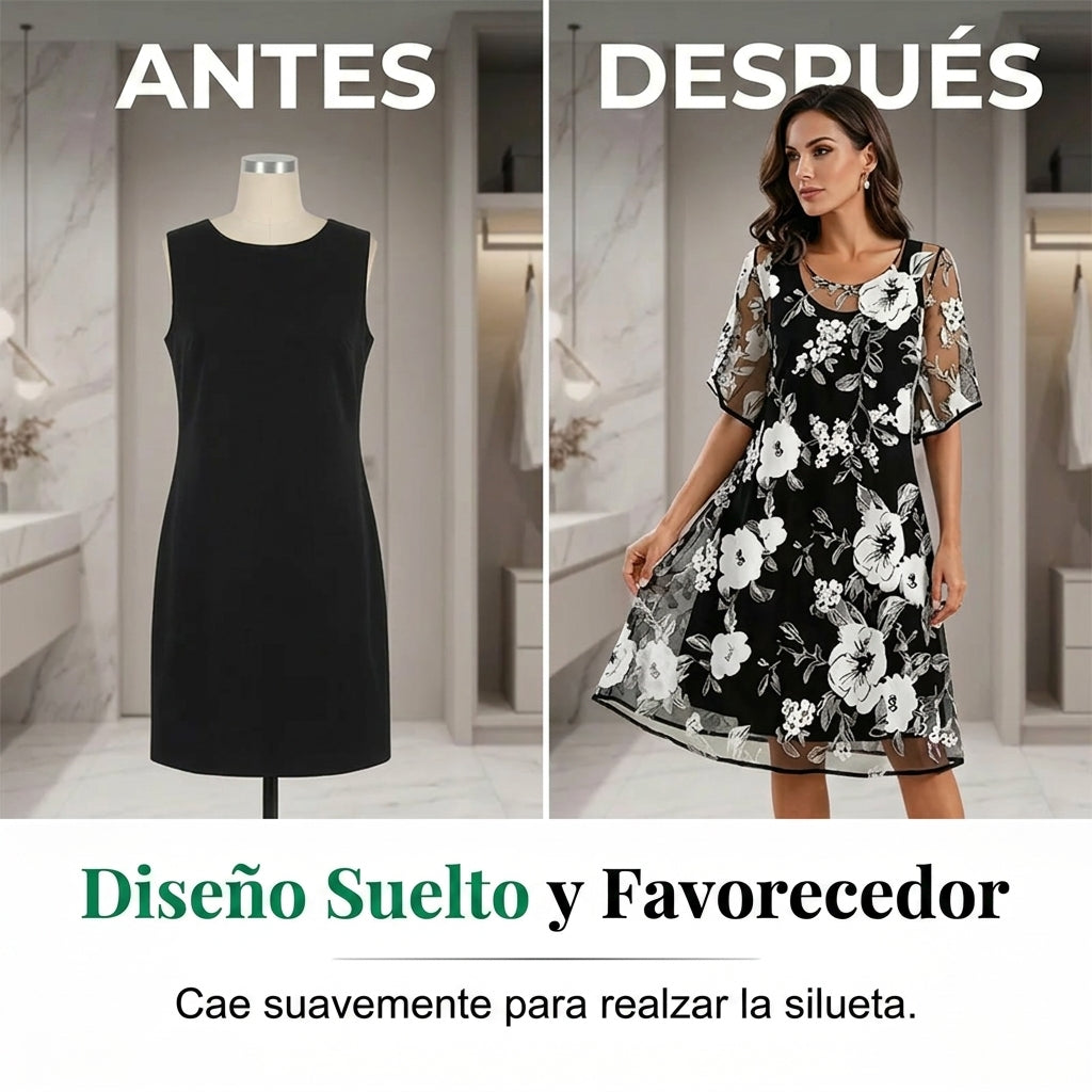 Coline | Robe en Mousseline Fleurie