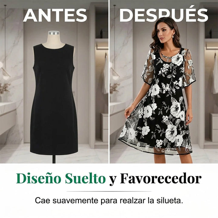 Coline | Robe en Mousseline Fleurie