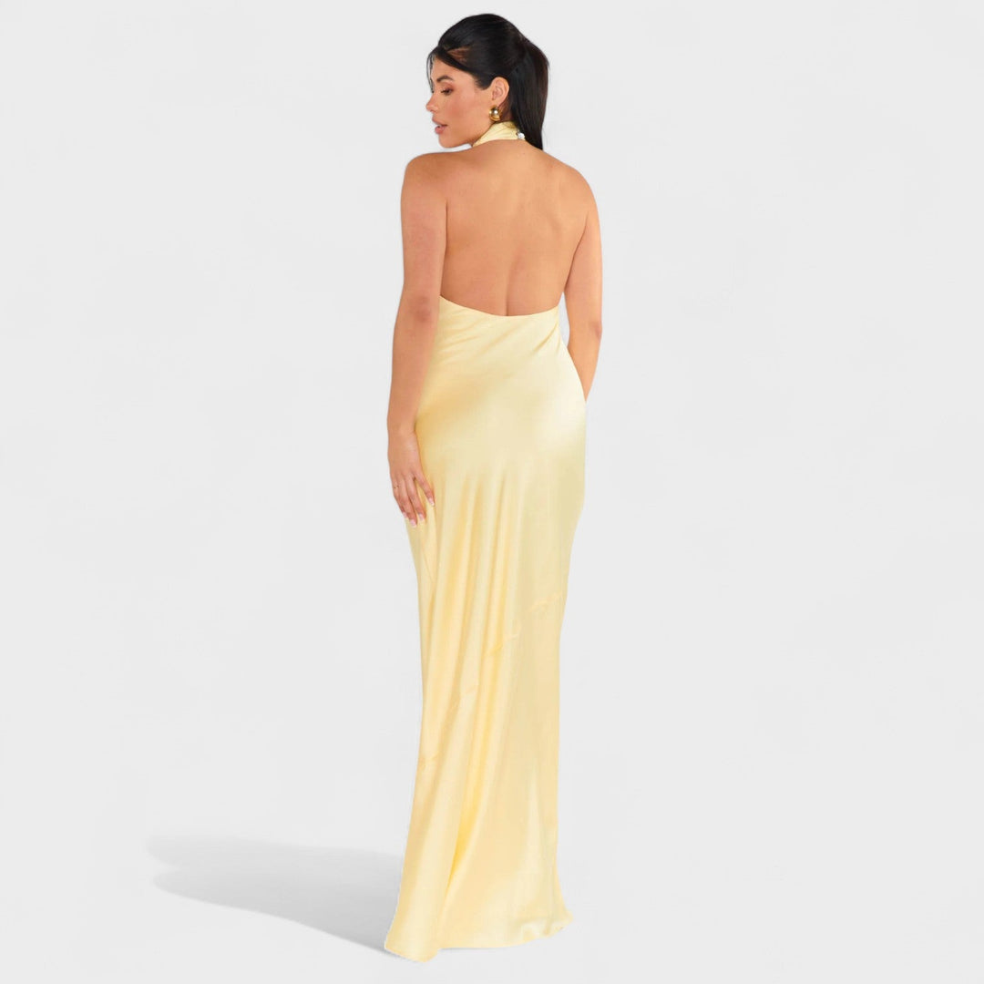 Laoise - Satin Halter Dress