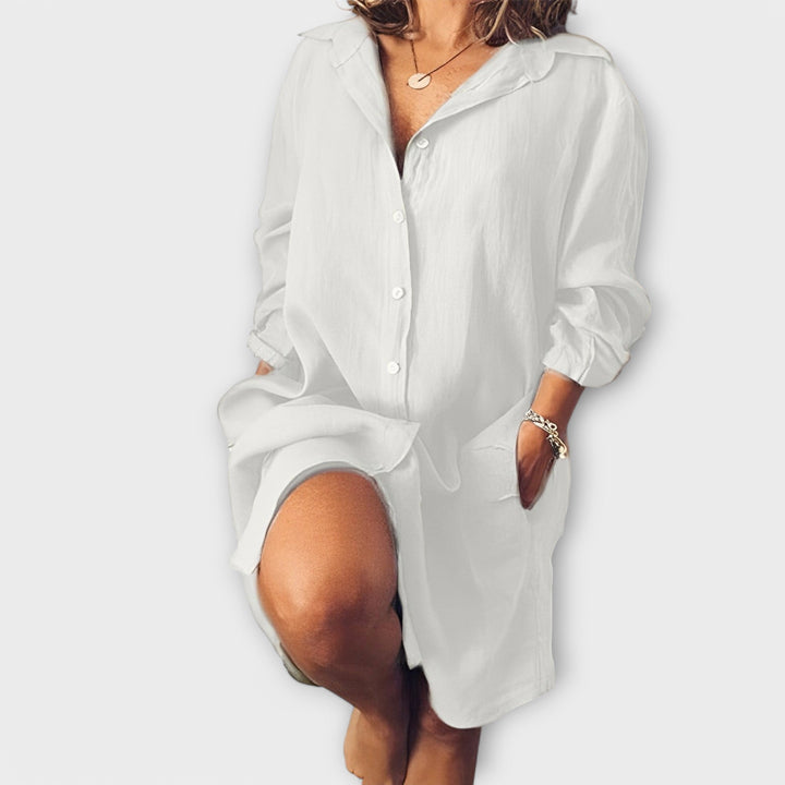 Eabha - Casual Linen Blouse