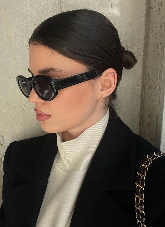 Solange | Lunettes de Soleil Ovales Vintage