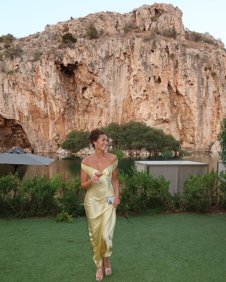 Eabha - Satin Maxi Dress