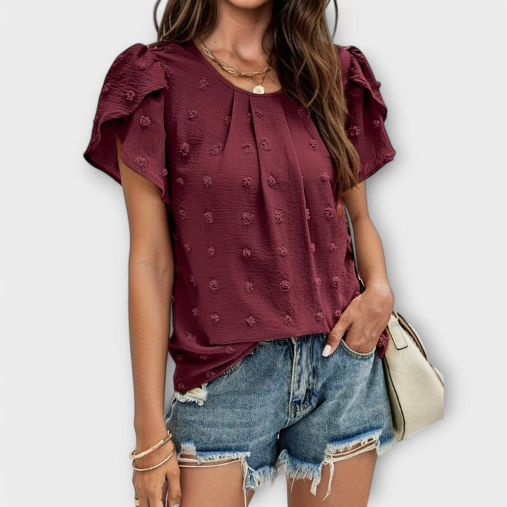 Dervla - Swiss Dot Blouse