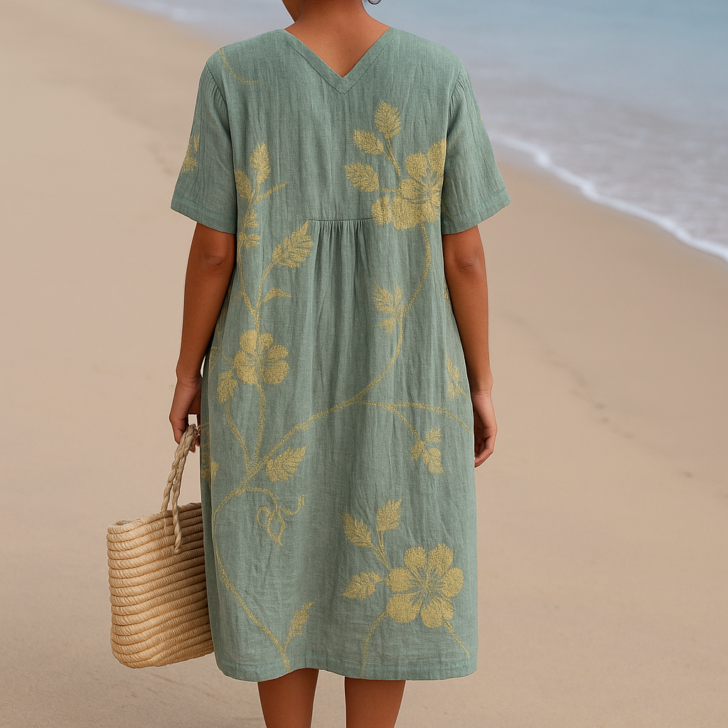 Bríd - Floral Cotton Dress
