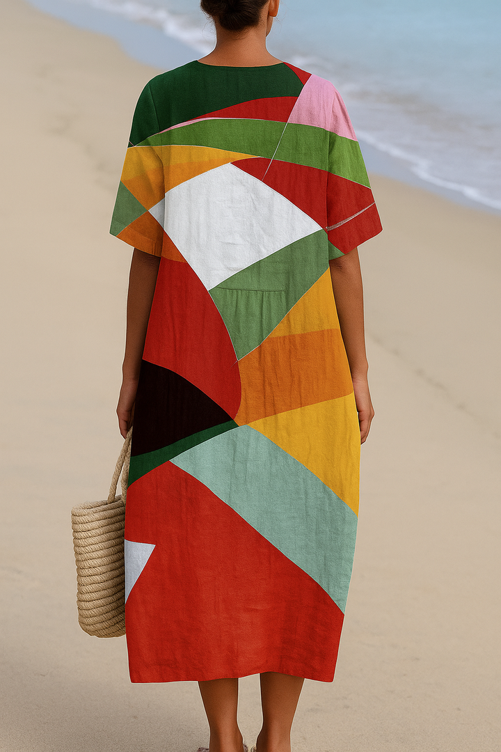 Eabha - Cotton Midi Dress